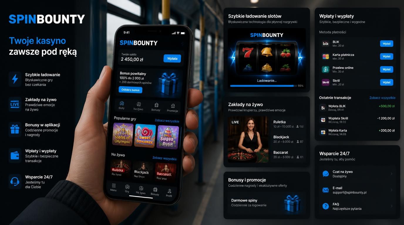 Gracz korzystający z aplikacji mobilnej SpinBounty